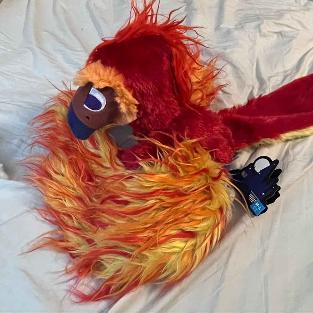 Fawkes phoenix bark box Harry Potter toy plush NWT